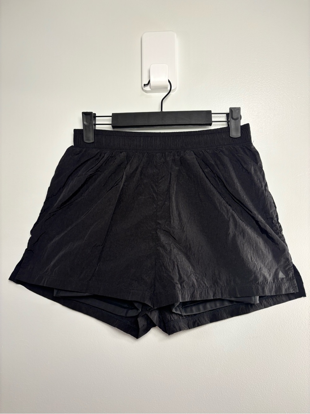 Black Women’s Athletic Running Shorts with Inner Layer